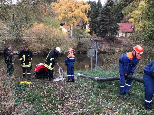 Aufbau der Saugstelle zur Wasserversorgung