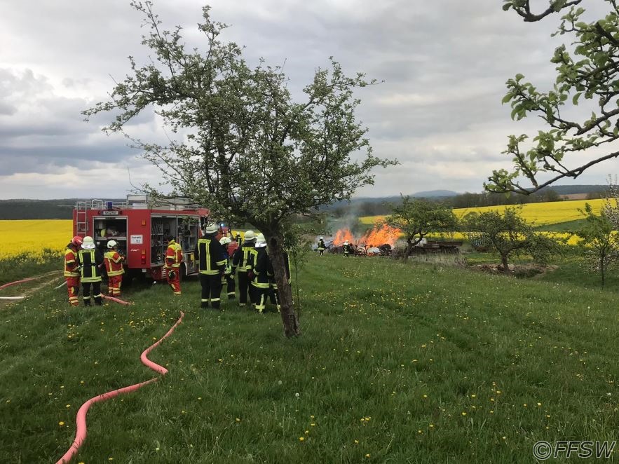 Brand Holzstapel