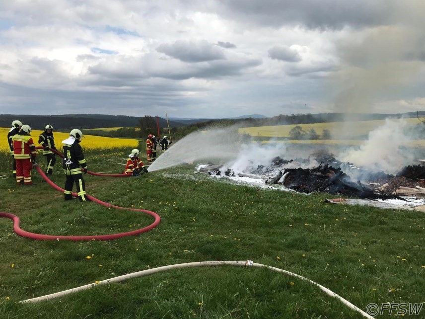 Brand Holzstapel