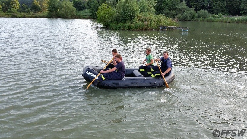 Probefahrt auf dem Windenteich