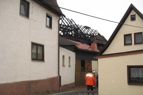 Verbrannte Scheune